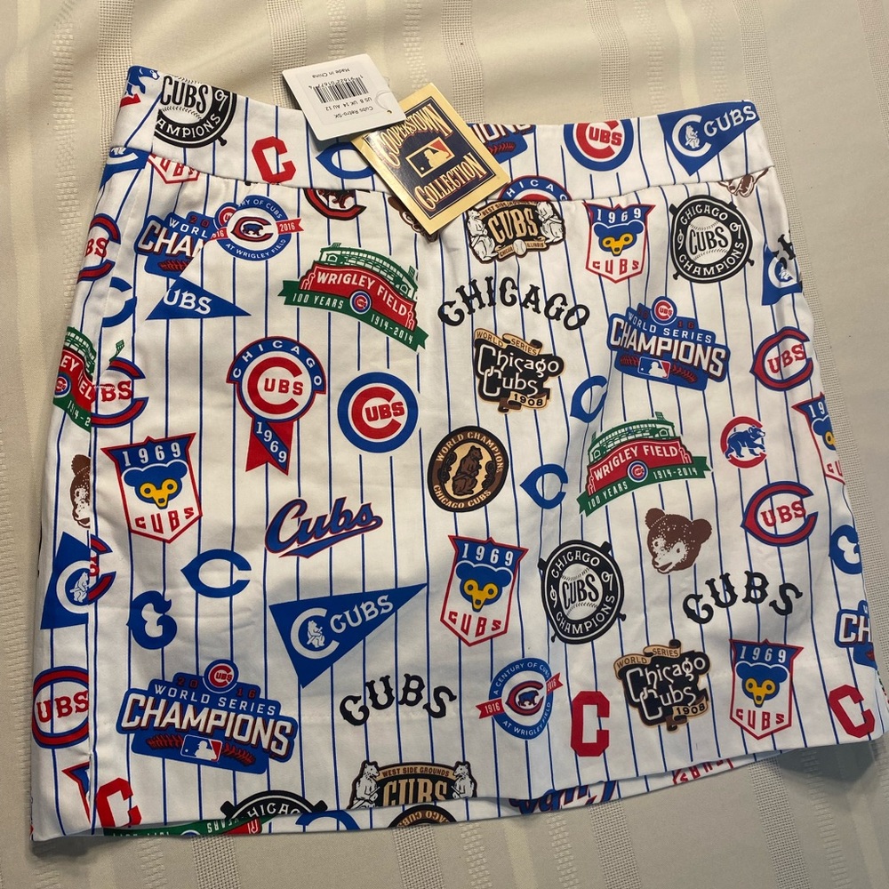 NWT Loud Mouth skirt 8 Chicago Cubs Golf athletic